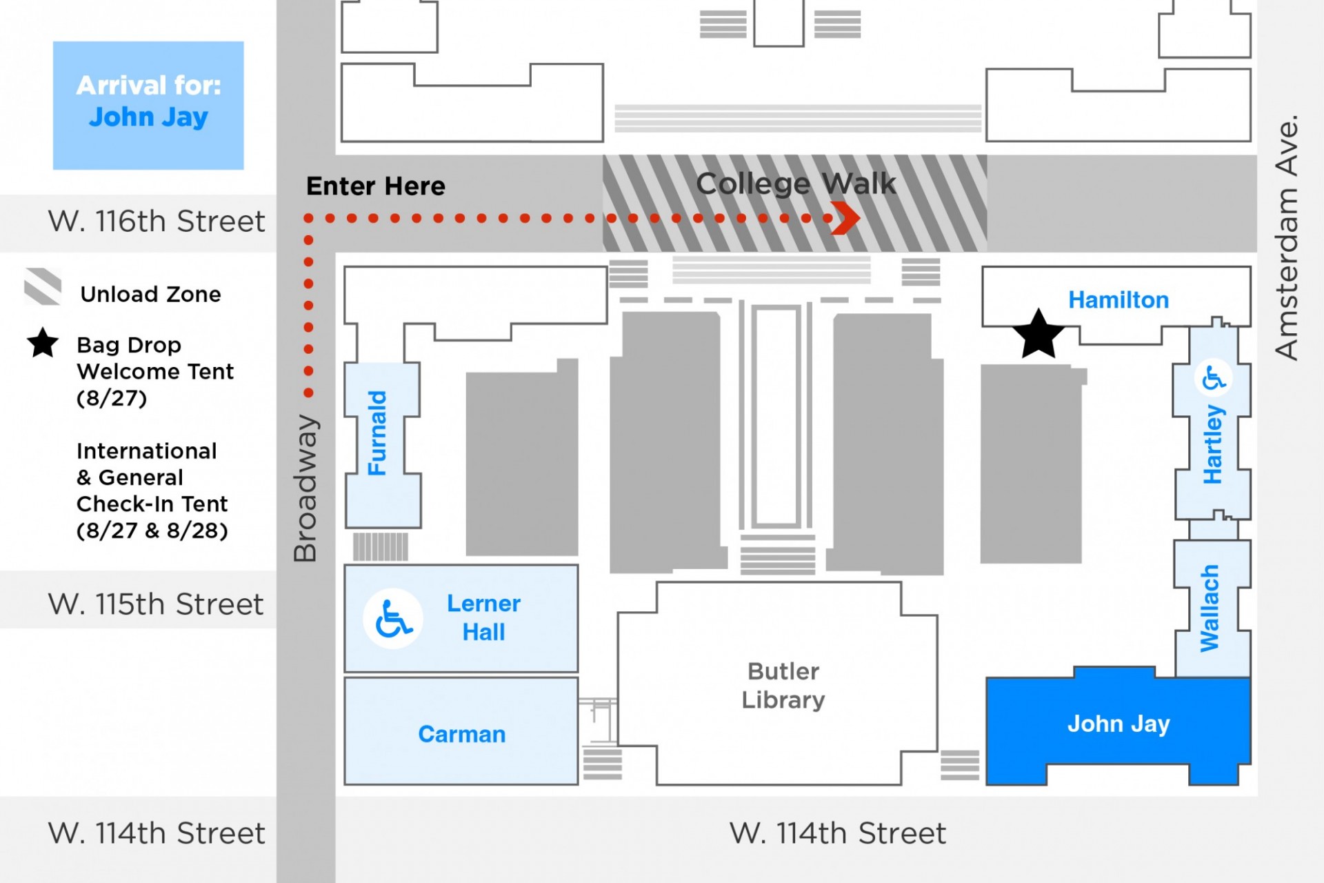 John Jay Hall Arrival Instructions Columbia Housing